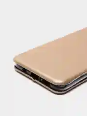 Золотой чехол-книжка для Xiaomi Redmi Note 8 Pro из экокожи (Редми Ноте 8 Про)