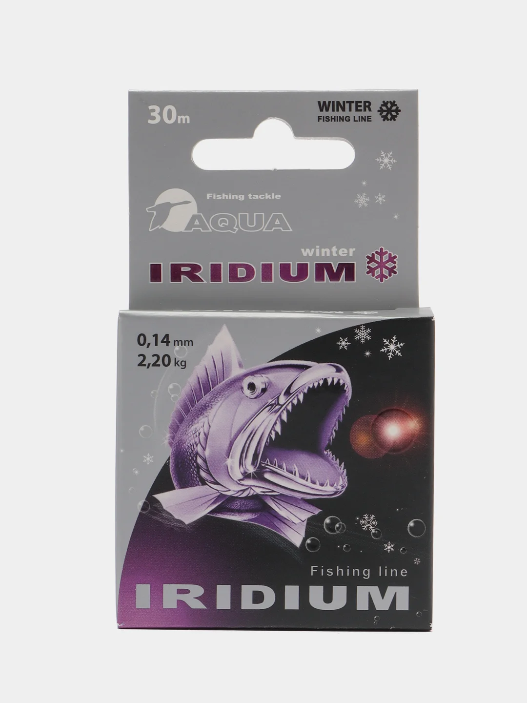 Леска рыболовная зимняя AQUA IRIDIUM, 30 м