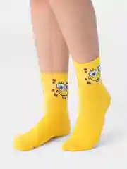 Желтый носки "Губка Боб Квадратные Штаны" (Sponge Bob Square Pants), унисекс