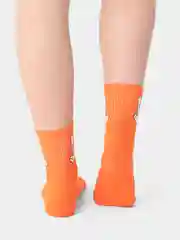 Оранжевый носки "Губка Боб Квадратные Штаны" (Sponge Bob Square Pants), унисекс