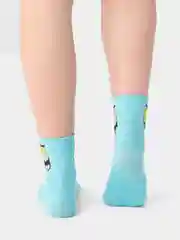 Бирюзовый носки "Губка Боб Квадратные Штаны" (Sponge Bob Square Pants), унисекс