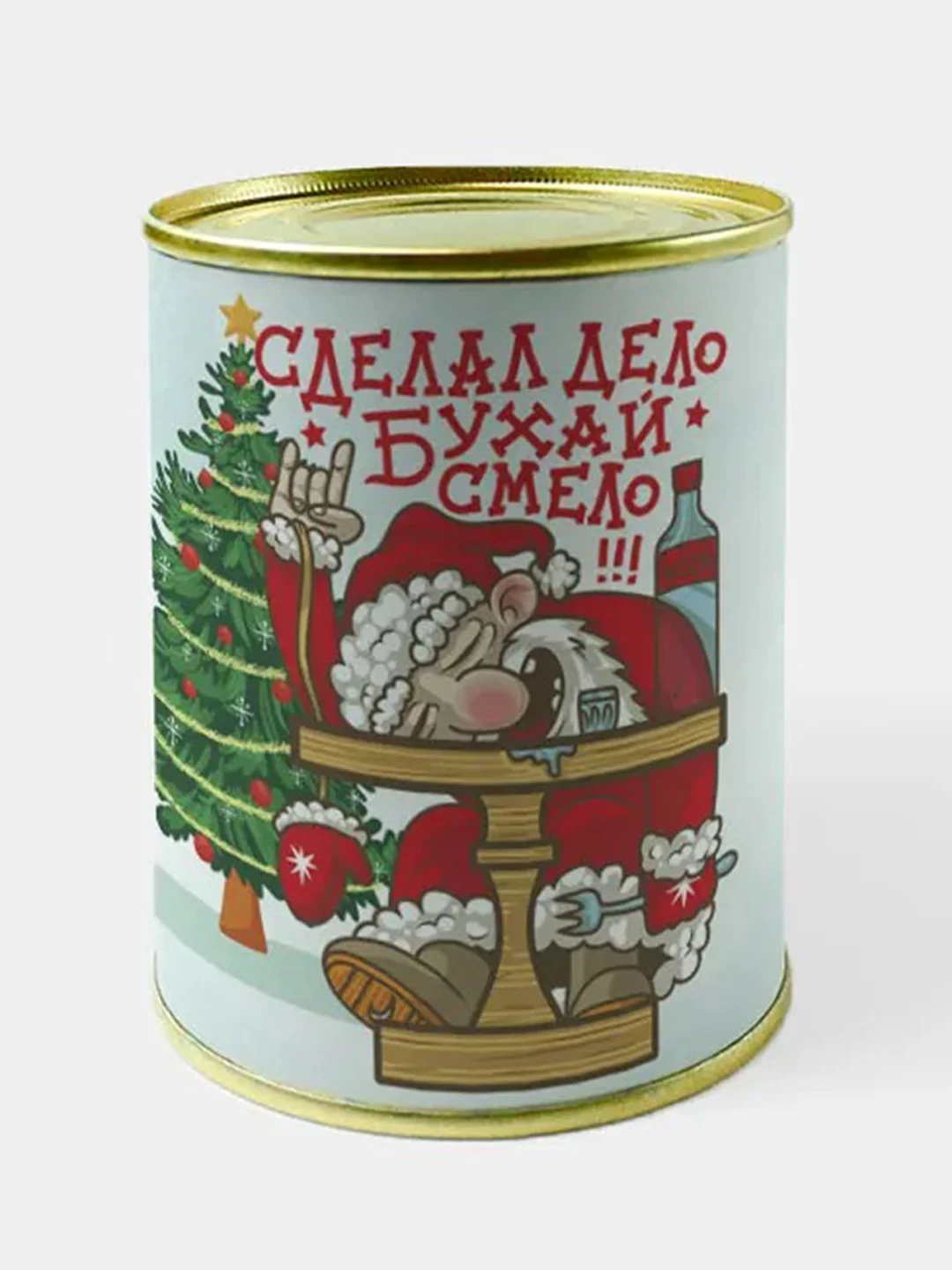 Зеленый носки в банке мужские новогодние, 10 видов