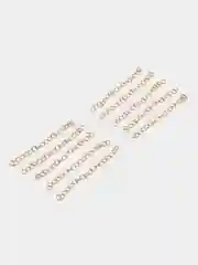 Золотой удлиняющая цепь нержавеющая сталь, 10 штук