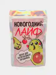 Зеленый чехол для наушников "Новогодний"