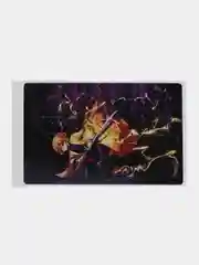 Желтый наклейка на банковскую карту "Клинок рассекающий демонов"