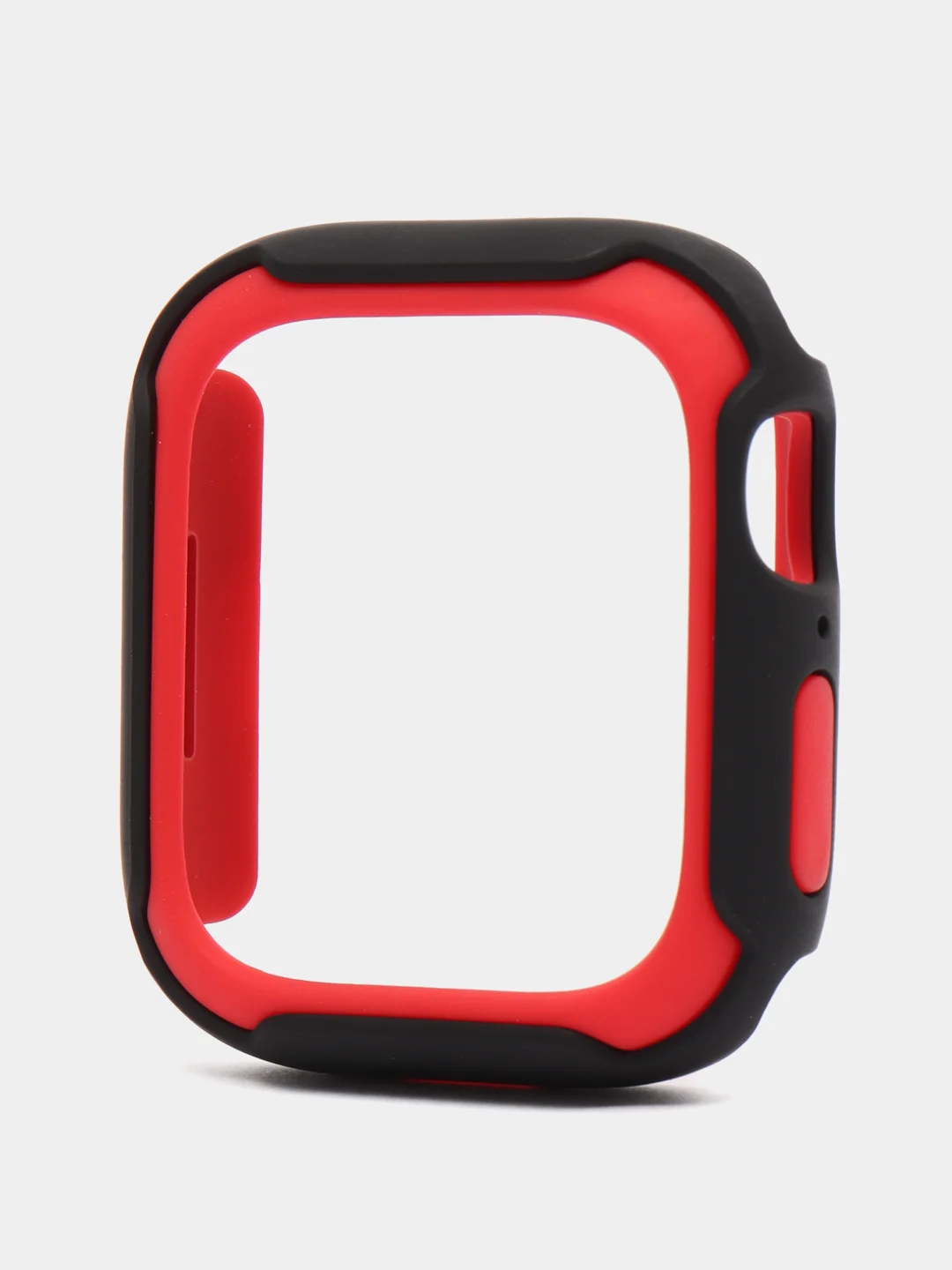 Красный защитный бампер чехол для Apple Watch 7 41, 45 мм рамка