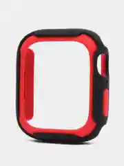 Красный защитный бампер чехол для Apple Watch 7 41, 45 мм рамка