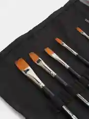 Кисти художественные набор 12 шт в черной скрутке, синтетика BRAUBERG ART CLASSIC, 200969