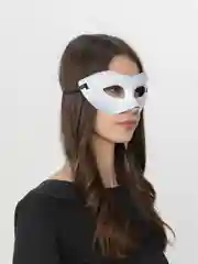 Белый маска карнавальная "Мафия".