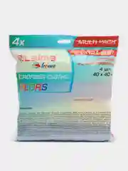Салфетка из плотной микрофибры 40х40см "MULTI PACK PRO COLOUR 40" КОМПЛЕКТ 4шт LAIMA