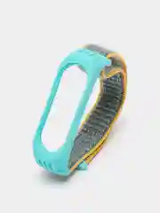 Ледяной ремешок на липучке для Xiaomi Mi Band 3, 4, 5, 6, 7 Сяоми Ми Банд, тканевый, нейлоновый