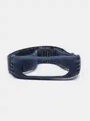 Индиго ремешок на липучке для Xiaomi Mi Band 3, 4, 5, 6, 7 Сяоми Ми Банд, тканевый, нейлоновый