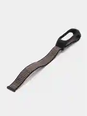 Тёмно-коричневый ремешок на липучке для Xiaomi Mi Band 3, 4, 5, 6, 7 Сяоми Ми Банд, тканевый, нейлоновый