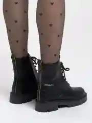 Черный ботинки женские осенние теплые