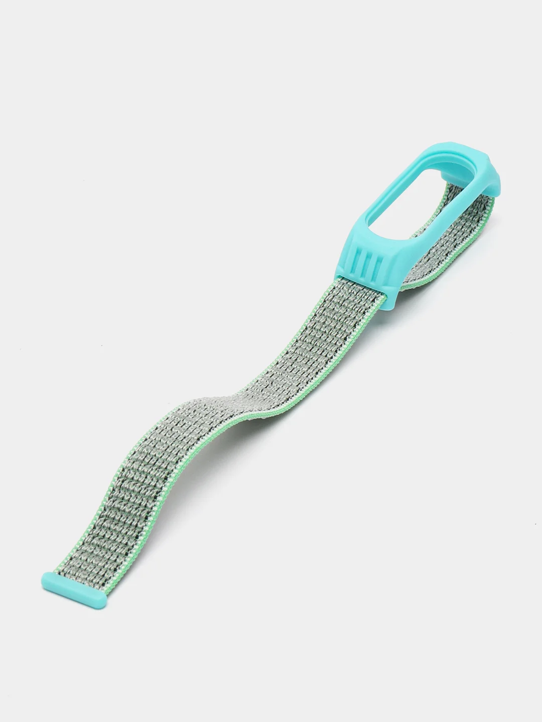 Аметистовый ремешок на липучке для Xiaomi Mi Band 3, 4, 5, 6, 7 Сяоми Ми Банд, тканевый, нейлоновый