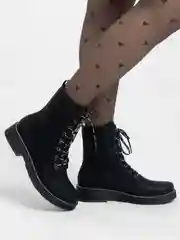 Черный ботинки женские Rieker