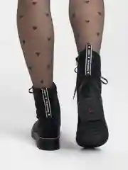 Черный ботинки женские Rieker