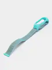 Небесно-голубой ремешок на липучке для Xiaomi Mi Band 3, 4, 5, 6, 7 Сяоми Ми Банд, тканевый, нейлоновый