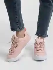 Розовый кроссовки женские натуральные внутри
