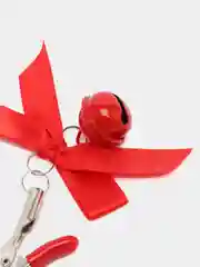 Красный зажимы на грудь, для сосков, с колокольчиками, БДСМ