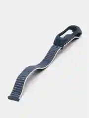 Синий меланж ремешок на липучке для Xiaomi Mi Band 3, 4, 5, 6, 7 Сяоми Ми Банд, тканевый, нейлоновый