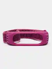 Фуксия ремешок на липучке для Xiaomi Mi Band 3, 4, 5, 6, 7 Сяоми Ми Банд, тканевый, нейлоновый