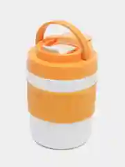 Карамельный портативная кружка с соломинкой для кофе, чая, герметичная чашка, 400 мл, подарок на 8 марта