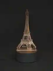 Бежевый светильник-ночник 3D, светодиодный LED, USB, 3 цвета, с блоком питания