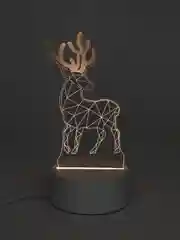 Белый светильник-ночник 3D, светодиодный LED, USB, 3 цвета, с блоком питания