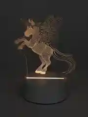Бирюзовый светильник-ночник 3D, светодиодный LED, USB, 3 цвета, с блоком питания