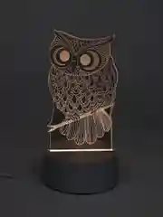 Бронзовый светильник-ночник 3D, светодиодный LED, USB, 3 цвета, с блоком питания
