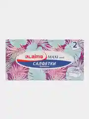 Салфетки косметические 200 штук в картонном боксе 2-слойные, LAIMA Everyday, 20х20см
