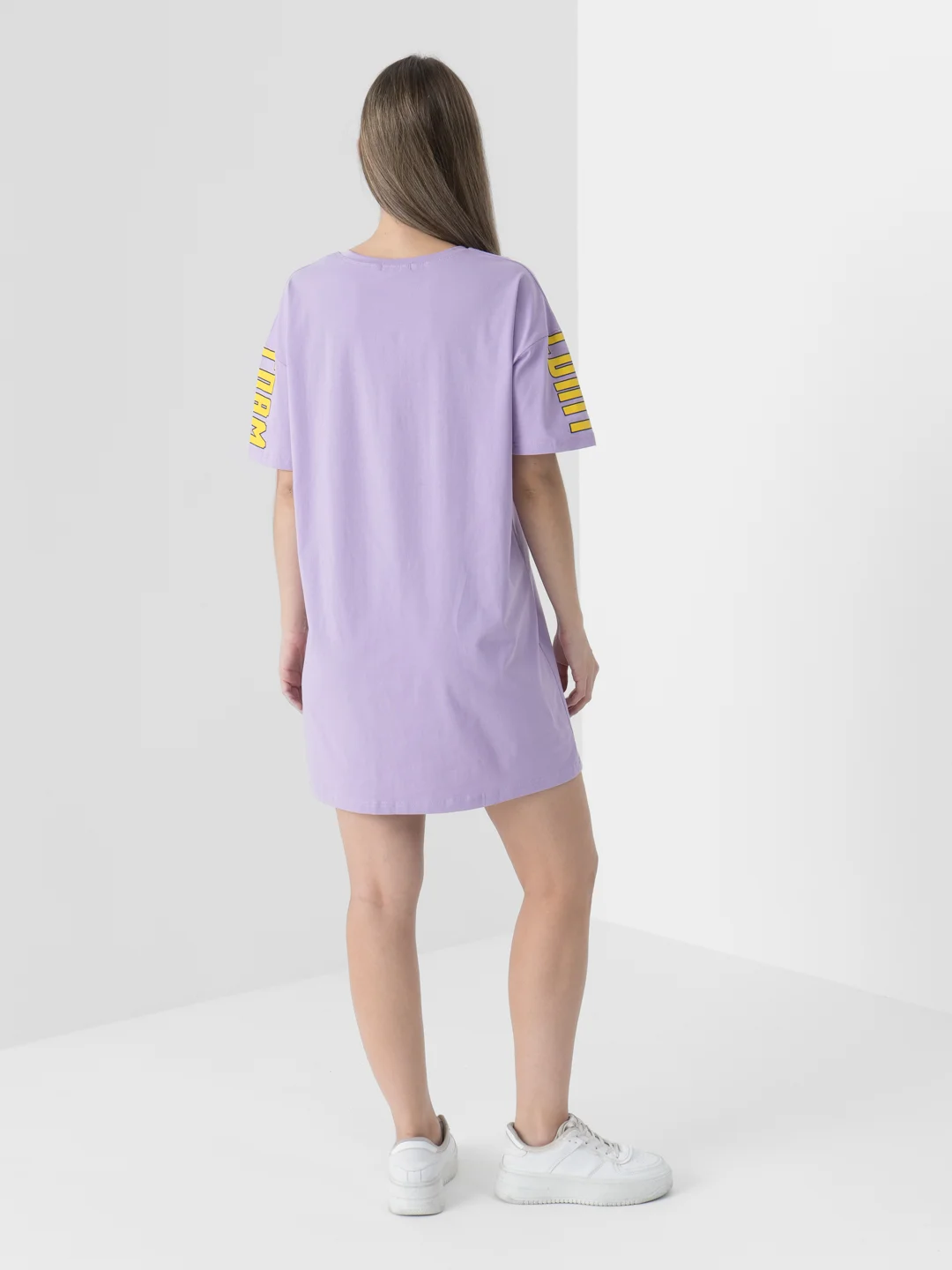 Белый платье женское, туника, oversize, платье для дома, домашний костюм
