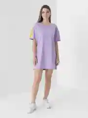 Лавандовый платье женское, туника, oversize, платье для дома, домашний костюм