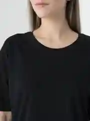 Черный платье женское, туника, oversize, платье для дома, домашний костюм