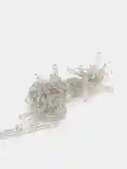Белый гирлянда-штора бахрома