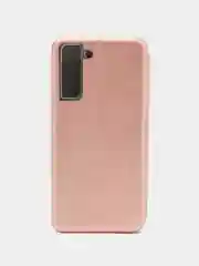 Розовый чехол-книжка Samsung Galaxy S21 FE, Самсунг Галакси С21 ФЕ