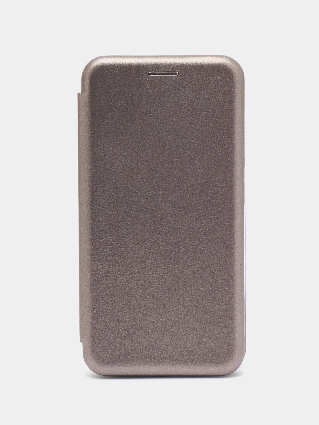 Серебряный чехол книжка на Samsung Galaxy J2 Prime / Galaxy Grand Prime, Самсунг Галакси Джи2 Прайм