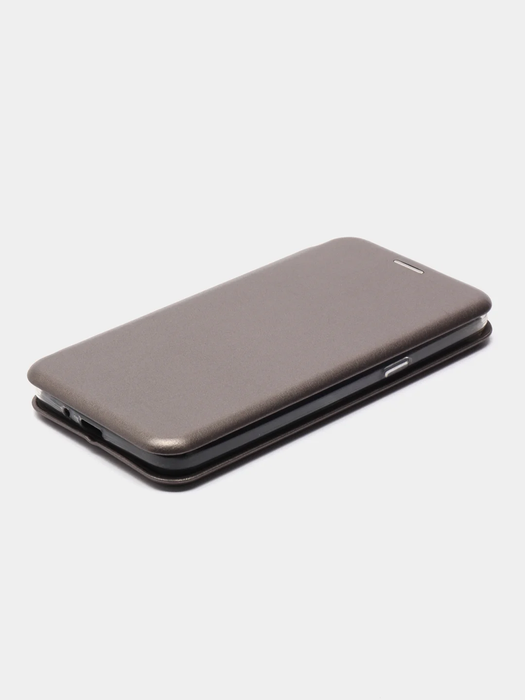Серебряный чехол книжка на Samsung Galaxy J2 Prime / Galaxy Grand Prime, Самсунг Галакси Джи2 Прайм
