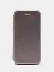 Серебряный чехол книжка на Samsung Galaxy A3 2016 (A310), Самсунг Галакси А3 2016 (А310)