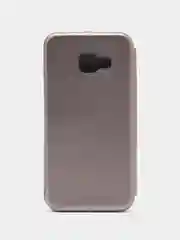Серебряный чехол книжка на Samsung Galaxy A3 2016 (A310), Самсунг Галакси А3 2016 (А310)