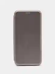 Серебряный чехол книжка на Xiaomi Redmi 8A, Сяоми Редми 8А