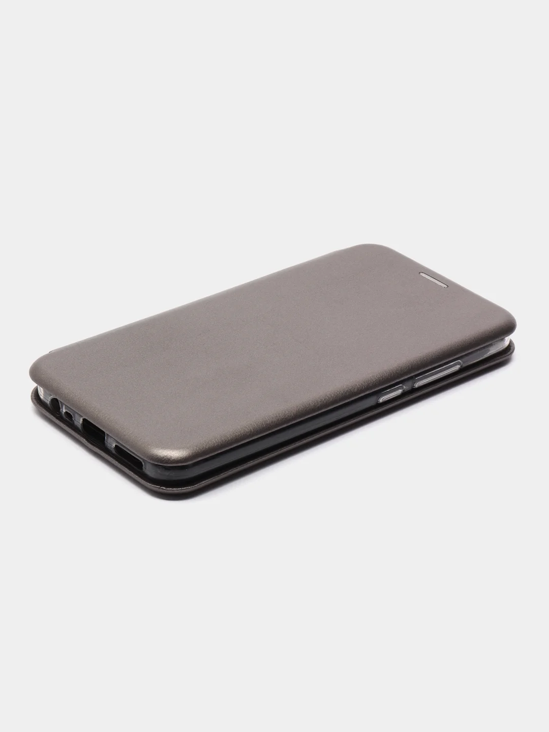 Серебряный чехол книжка на Xiaomi Redmi 8A, Сяоми Редми 8А