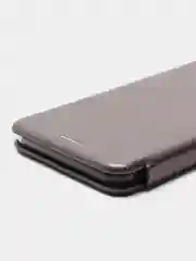 Серебряный чехол-книжка Samsung Galaxy J4+/J4 Plus (Самсунг Галакси Джи 4+/Джи 4 Плюс)