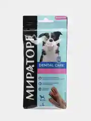 Лакомство Мираторг "Dental", с говядиной, для собак мелких и средних пород, 4 штуки