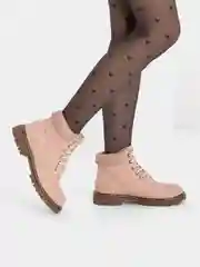 Розовый ботинки женские