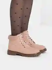 Розовый ботинки женские