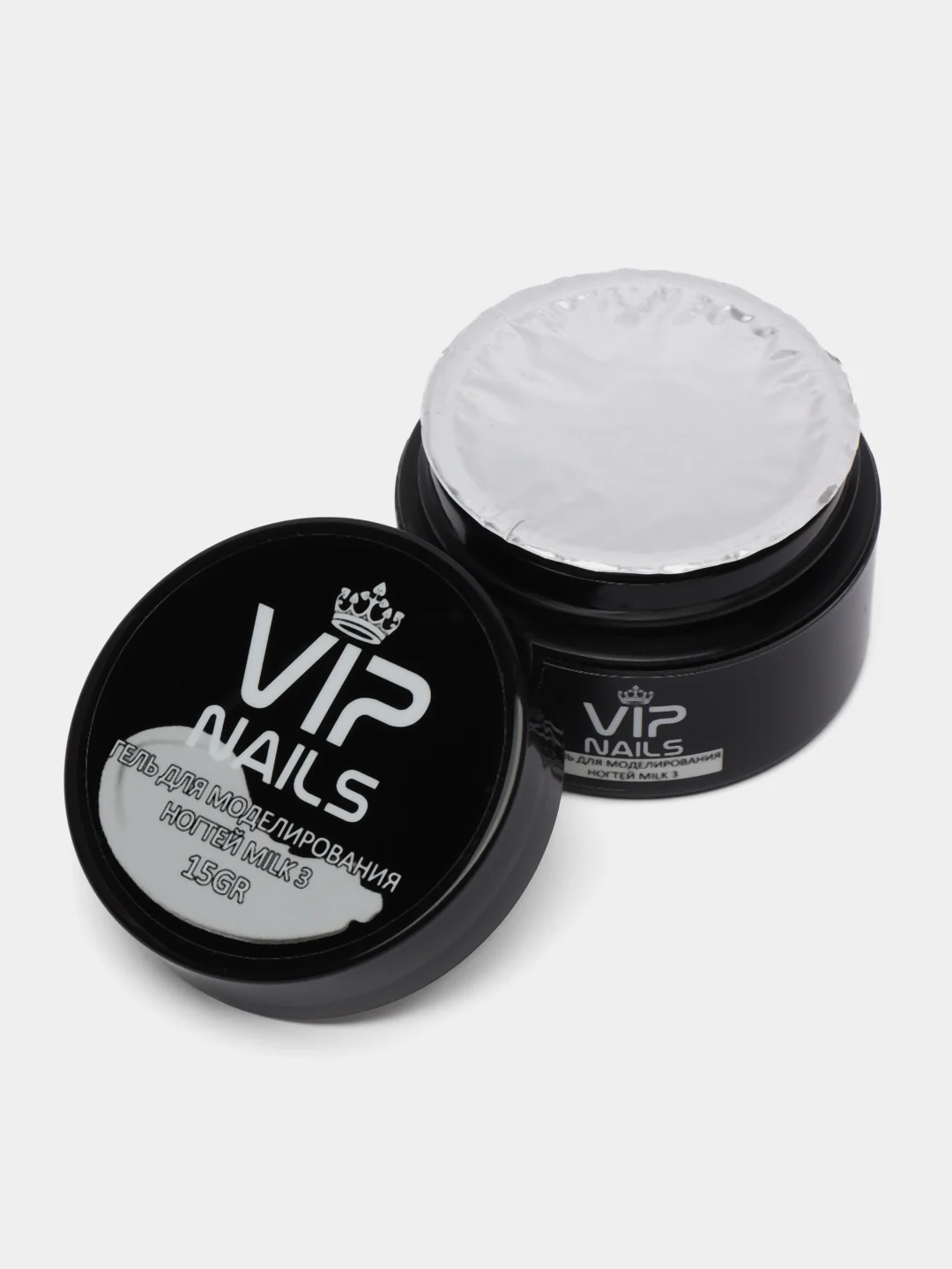 Молочный твердый гель для наращивания и моделирования ногтей Vipnails Builder Gel