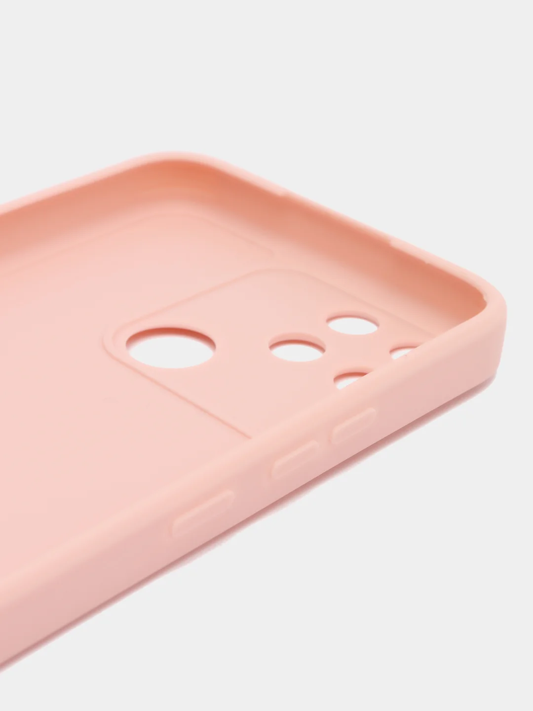 Розовый чехол Realme NARZO 50A силиконовый (Реалми НАРЗО 50А)