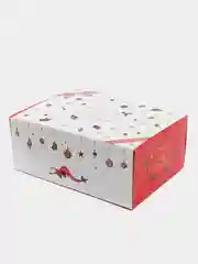 Самосборная коробка к Новому Году 21х15х8,5 см